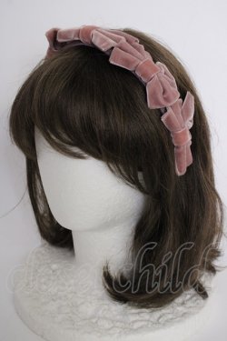 画像1: Melody BasKet / リボンいっぱいカチューシャ  ピンク T-25-09-10-036-LO-AC-SA-ZT