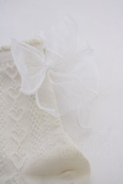 画像3: m petit by misako / AMCSハートバックリボン  アイボリー T-25-09-10-037-LO-ZA-SA-ZT