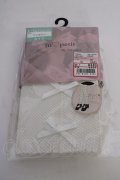 m petit by misako / AMフロントリボンタイツ  白 T-25-09-10-040-LO-ZA-SA-ZT