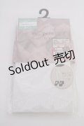 m petit by misako / AMレースアップシアータイツ  白 T-25-09-10-041-LO-ZA-SA-ZI