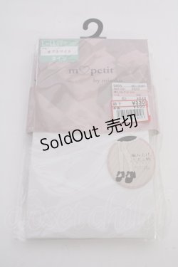 画像1: m petit by misako / AMレースアップシアータイツ  白 T-25-09-10-041-LO-ZA-SA-ZI