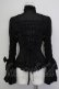 画像2: metamorphose / 立ち襟シフォンラッパ袖ブラウス  黒 T-25-09-10-008-ME-BL-SA-ZT (2)