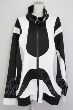 画像1: REFLEM / マルチ切り替えジャージ  黒Ｘ白 T-25-09-10-011-PU-TO-SA-ZT