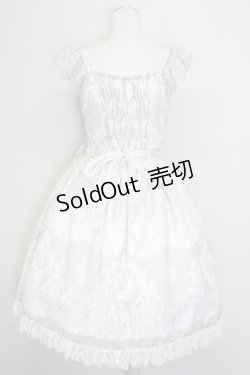 画像2: BABY,THE STARS SHINE BRIGHT / メルヴェイユーズなBoudoir〜永遠に続くLadyな時間〜レースアップジャンパースカート  グレー T-25-09-10-015-BA-OP-SA-ZI
