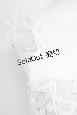 画像3: BABY,THE STARS SHINE BRIGHT / メルヴェイユーズなBoudoir〜永遠に続くLadyな時間〜レースアップジャンパースカート  グレー T-25-09-10-015-BA-OP-SA-ZI