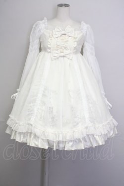 画像1: Enchantlic Enchantilly / Gothic Cake&AfterTea Partyワンピース  白 T-25-09-10-016-LO-OP-SA-ZT