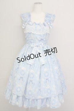 画像1: Angelic Pretty / 雪のガラスドームジャンパースカート  サックス T-25-09-10-018-AP-OP-SA-ZT