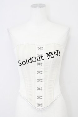 画像1: alice auaa / 異素材切替コルセット 3 ベージュ T-25-09-12-001-AA-TO-SA-ZI