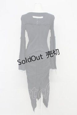 画像2: alice auaa / 楊柳切替ワンピース 3 ブラック T-25-09-12-018-AA-OP-SA-ZI