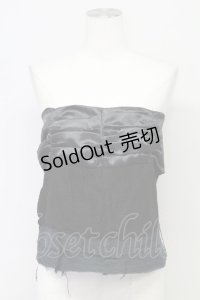 alice auaa / サテンギャザー楊柳ミニスカート 3 ブラック T-25-09-12-019-AA-SK-SA-ZI