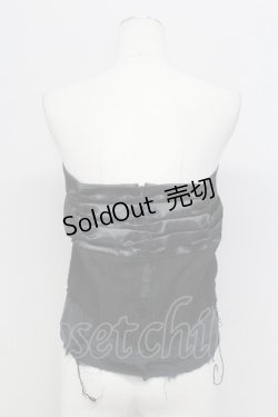 画像2: alice auaa / サテンギャザー楊柳ミニスカート 3 ブラック T-25-09-12-019-AA-SK-SA-ZI