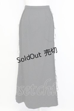 画像2: alice auaa / ラップロングスカート  ブラック T-25-09-12-020-AA-SK-SA-ZI
