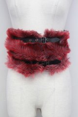 alice auaa / ファーネックベルト 0 レッド T-25-09-12-022-AA-ZA-SA-ZI