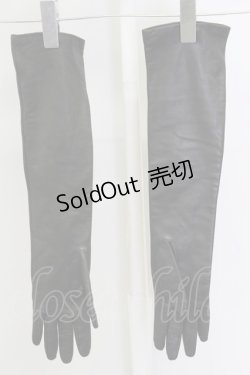 画像2: alice auaa / G/レザーロンググローブ  ブラック T-25-09-12-025-AA-ZA-SA-ZI