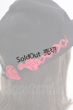 画像3: IRO+IRO / チャイナ可愛いユニセックス中華キャップ  黒X赤 T-25-09-12-028-LO-AC-SA-ZI