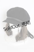 IRO+IRO / 推し色リボンに付け替えて＊レースアップキャスケット  黒 T-25-09-12-029-LO-AC-SA-ZI