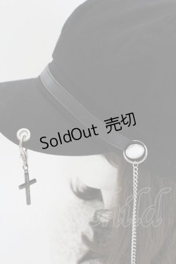 画像4: IRO+IRO / 推し色リボンに付け替えて*レースアップキャスケット  黒 T-25-09-12-029-LO-AC-SA-ZI