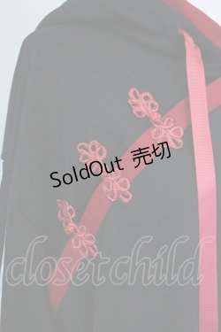 画像3: IRO+IRO / カジュアルＸチャイナユニセックス好パーカー  黒Ｘ赤 T-25-09-12-005-LO-TO-SA-ZI