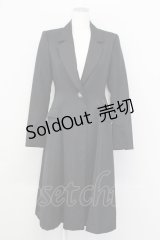 alice auaa / タリスマンボタンロングジャケット 3 ブラック T-25-09-12-008-AA-JA-SA-ZI