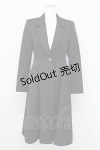 alice auaa / タリスマンボタンロングジャケット 3 ブラック T-25-09-12-008-AA-JA-SA-ZI