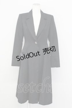 画像1: alice auaa / タリスマンボタンロングジャケット 3 ブラック T-25-09-12-008-AA-JA-SA-ZI