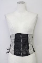 alice auaa / ツイードフリルショートコルセット 3 ブラック T-25-09-12-002-AA-TO-SA-ZI