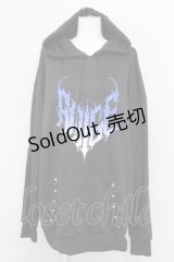 Amilige / ロゴグラデーションパーカー  黒Ｘ紫 T-25-09-12-010-PU-TO-SA-ZI