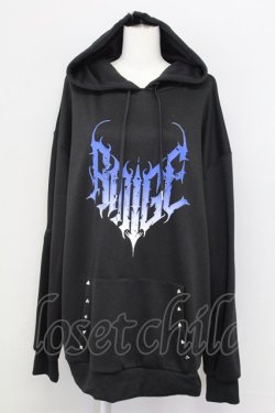 画像1: Amilige / ロゴグラデーションパーカー  黒Ｘ紫 T-25-09-12-010-PU-TO-SA-ZT