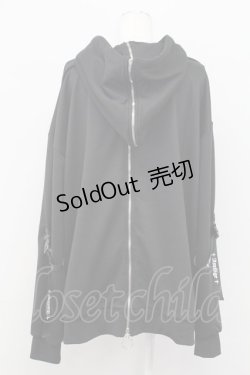 画像2: Amilige / ロゴグラデーションパーカー  黒Ｘ紫 T-25-09-12-010-PU-TO-SA-ZI