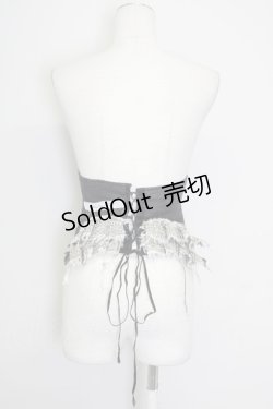 画像2: alice auaa / ツイードフリルショートコルセット 3 ブラック T-25-09-12-002-AA-TO-SA-ZI