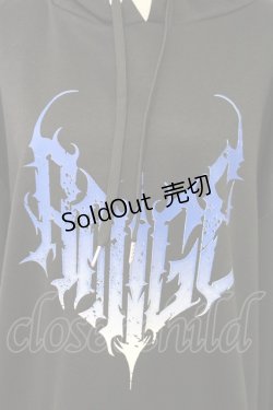 画像4: Amilige / ロゴグラデーションパーカー  黒Ｘ紫 T-25-09-12-010-PU-TO-SA-ZI