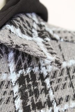 画像4: TRAVAS TOKYO / フード付きチェックシャツ  グレーチェック T-25-09-12-012-PU-BL-SA-ZI