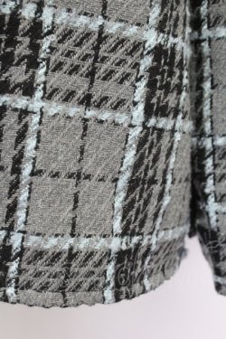 画像6: TRAVAS TOKYO / フード付きチェックシャツ  グレーチェック T-25-09-12-012-PU-BL-SA-ZI