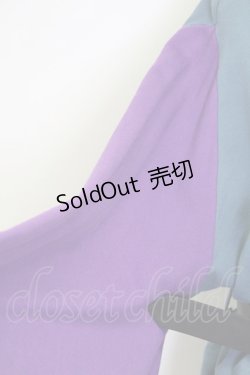 画像4: Favorite / 女花魁帯とベルトがセットになったプルオーバー和袖パーカー  青x紫 T-25-09-12-014-LO-TO-SA-ZI