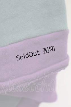 画像8: Favorite / 女花魁帯とベルトがセットになったプルオーバー和袖パーカー  青x紫 T-25-09-12-014-LO-TO-SA-ZI