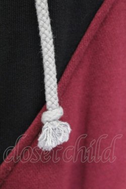 画像5: IRO+IRO / 〜呑めや唄えや〜宵酔い和袖パーカー  黒X赤 T-25-09-12-015-LO-TO-SA-ZI