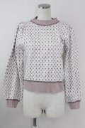 axes femme POETIQUE / トランプ柄ニット M 生成り T-25-09-14-004-AX-TO-SA-ZT