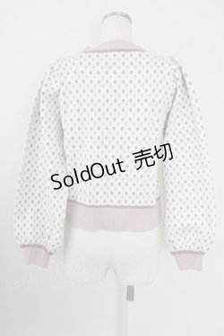 画像2: axes femme POETIQUE / トランプ柄ニット M 生成り T-25-09-14-004-AX-TO-SA-ZI