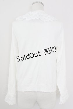 画像2: axes femme kawaii / レーシーフリルニットプル M 白 T-25-09-14-001-AX-TO-SA-ZI