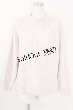 画像1: axes femme / パールニットトップス  ピンク T-25-09-14-006-AX-TO-SA-ZI