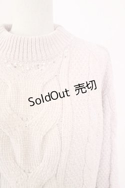 画像3: axes femme / パールニットトップス  ピンク T-25-09-14-006-AX-TO-SA-ZI