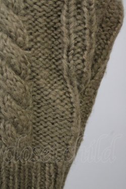 画像8: axes femme / グラデーションニットワンピース  アイボリーXブラウン T-25-09-14-007-AX-OP-SA-ZI