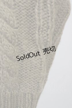 画像8: axes femme / グラデーションニットワンピース  アイボリーＸブラウン T-25-09-14-007-AX-OP-SA-ZI