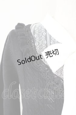 画像3: axes femme / ボウタイブロッキング風ニット M 黒X白 T-25-09-14-008-AX-TO-SA-ZI