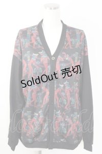 Drug Honey / エジプト柄カーディガン  黒Ｘブラウン T-25-09-14-009-PU-TO-SA-ZI