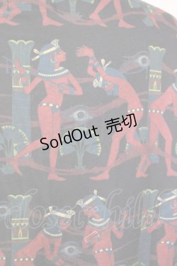 画像3: Drug Honey / エジプト柄カーディガン  黒Ｘブラウン T-25-09-14-009-PU-TO-SA-ZI