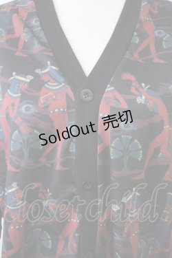 画像4: Drug Honey / エジプト柄カーディガン  黒Ｘブラウン T-25-09-14-009-PU-TO-SA-ZI