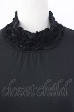 画像4: PINK HOUSE / フリルハイネックワンピース  ブラック T-25-09-14-010-LO-OP-SA-ZI (4)