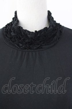 画像4: PINK HOUSE / フリルハイネックワンピース  ブラック T-25-09-14-010-LO-OP-SA-ZI