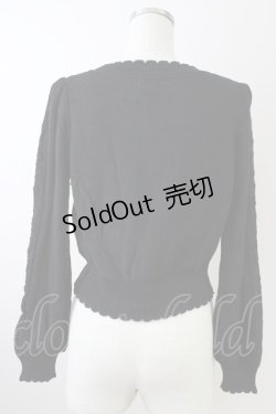 画像2: axes femme POETIQUE / プチリボンニットカーデ M 黒 T-25-09-14-011-AX-TO-SA-ZT